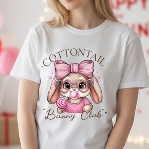 Easter Bunny t-shirt short sleeve S M L XL Funny cute bunny club egg hunt new